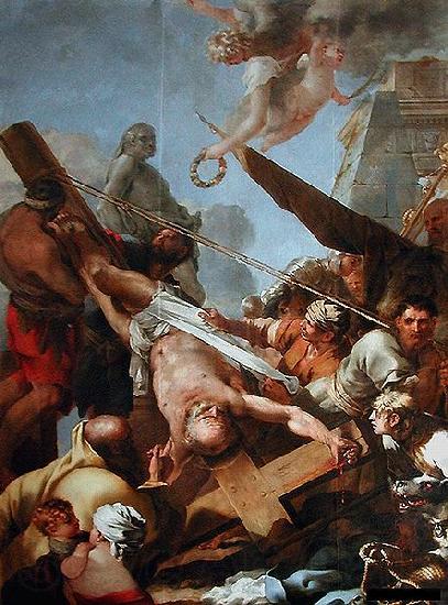 Sebastien Bourdon Le crucifiement de Saint Pierre Norge oil painting art